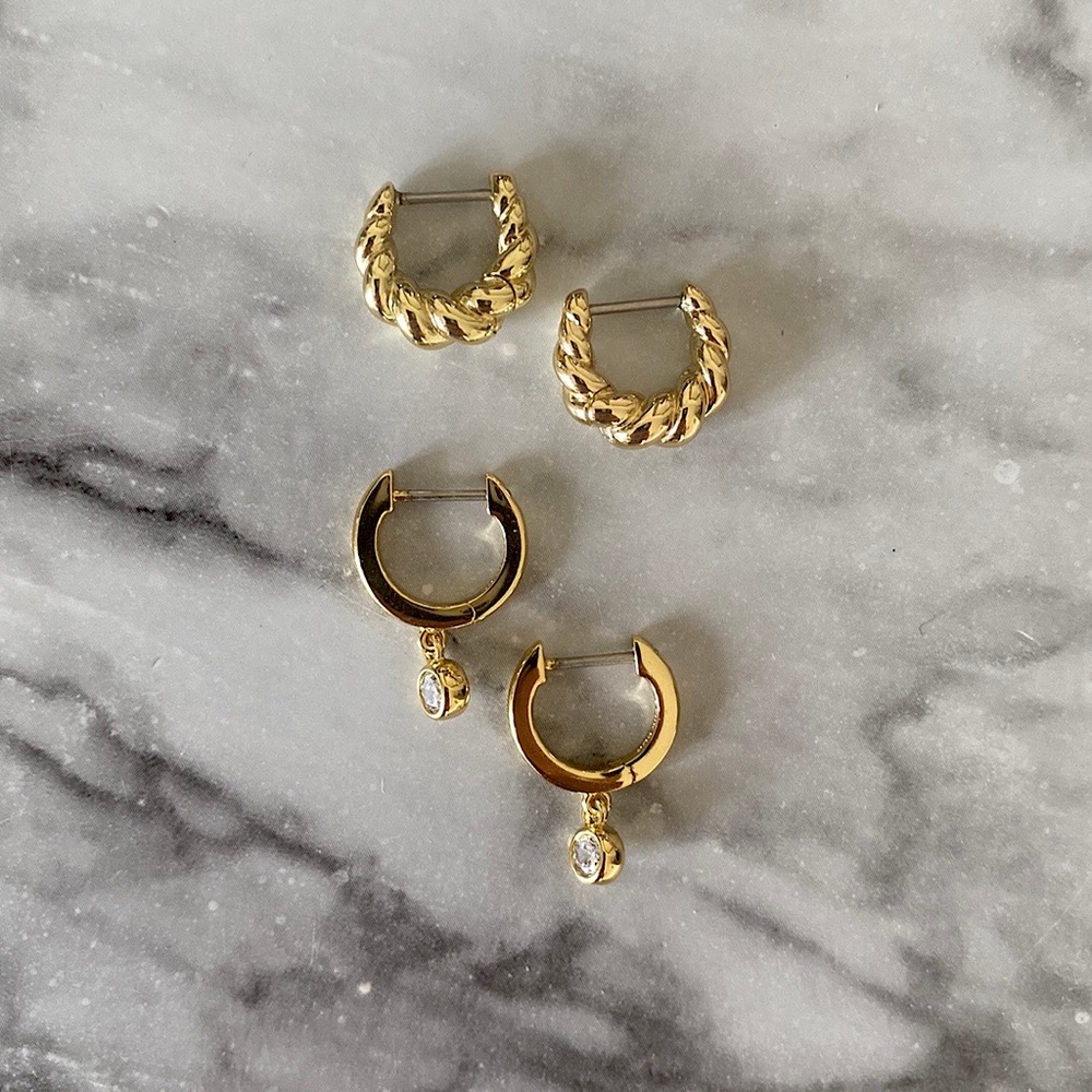Ana Luisa Huggie Hoops Bundle